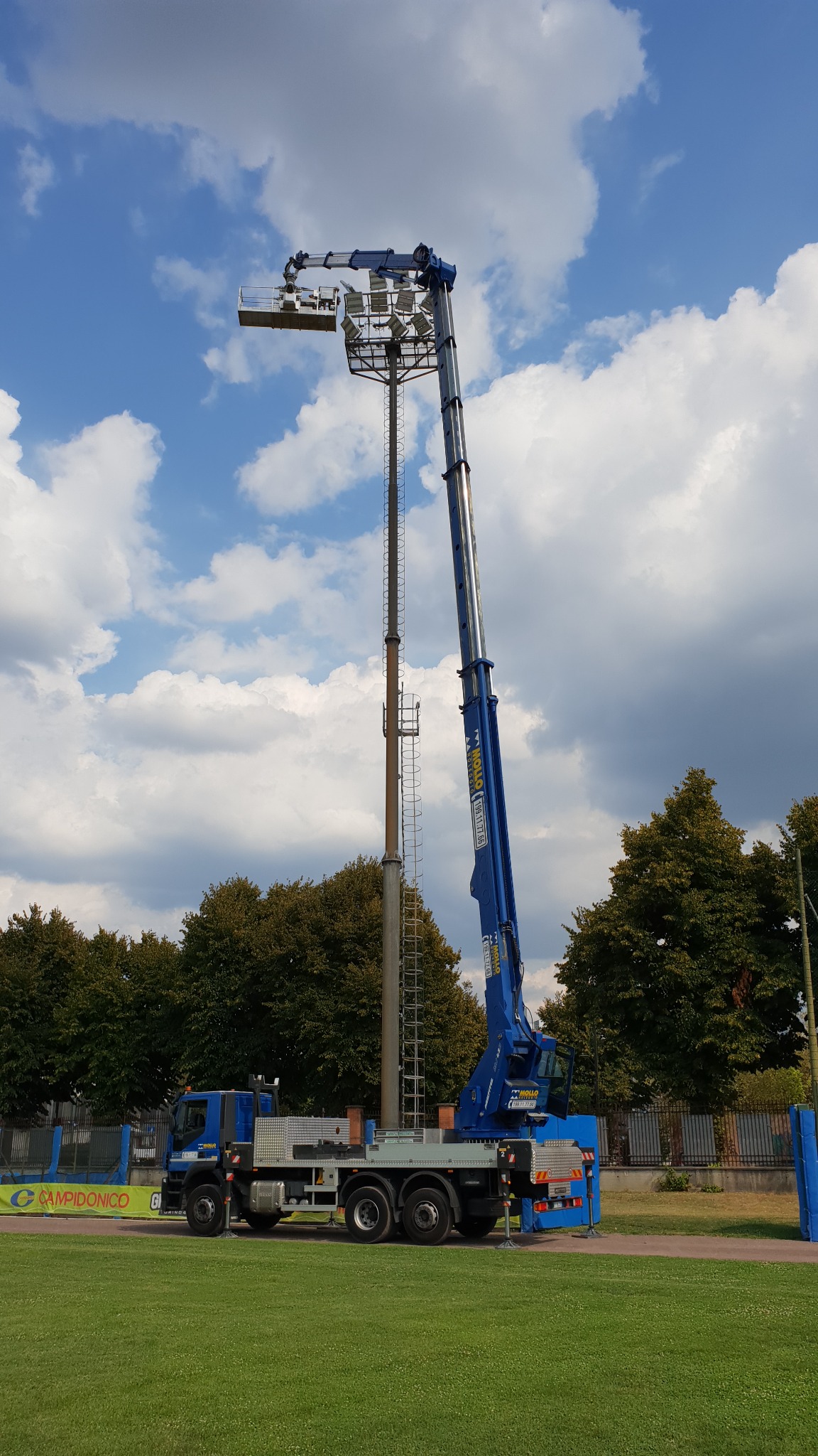 Lighting infrastructure works for European Baseball Championship 2021